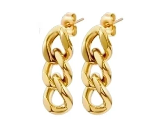 Créoles Maillons "Chunky" dorée