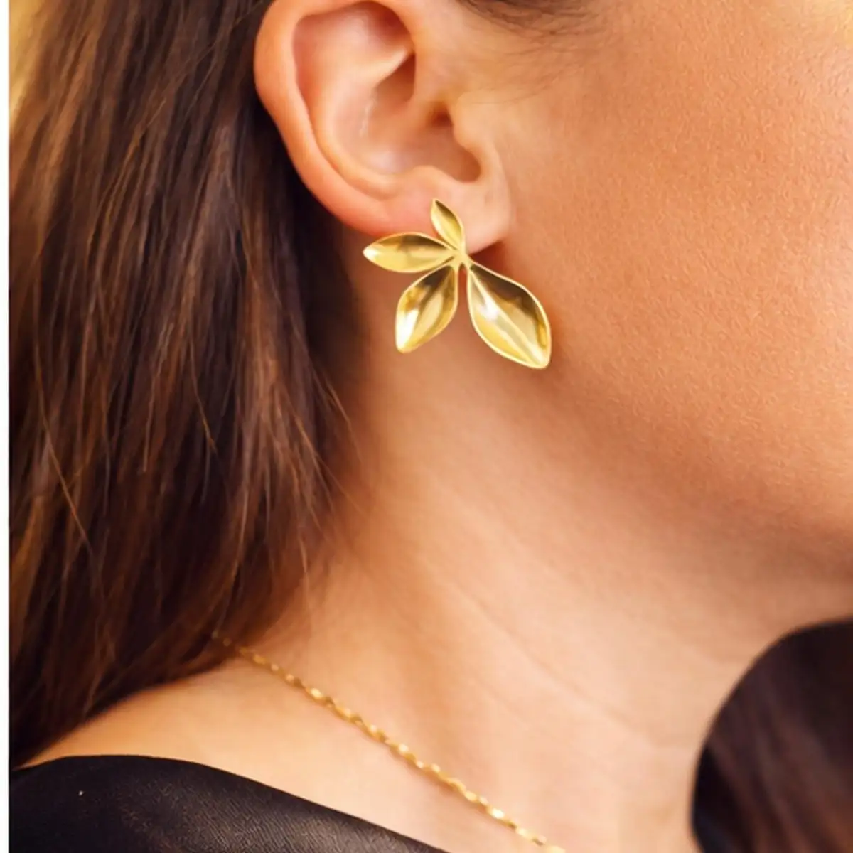 Boucles d'Oreilles Lilas