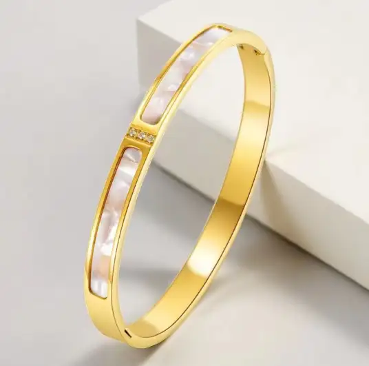 Bracelet Jonc Lumière Nacrée